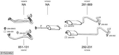 BOSAL SYS22462