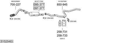 BOSAL SYS25463