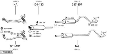 BOSAL SYS09895 BOSAL SYS09895