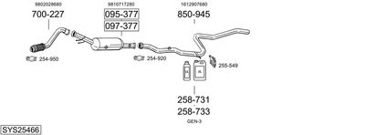 BOSAL SYS25466