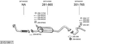BOSAL SYS19917