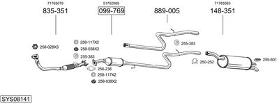 BOSAL SYS08141