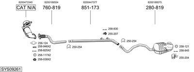 BOSAL SYS09261