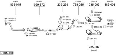 BOSAL SYS14180