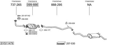 BOSAL SYS11479 BOSAL SYS11479