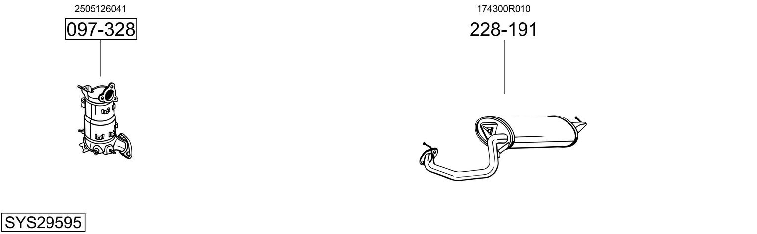 BOSAL SYS29595