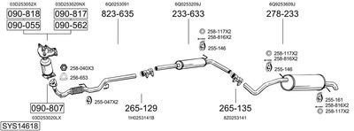 BOSAL SYS14618