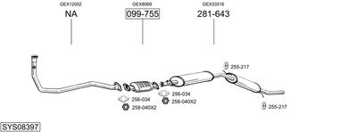 BOSAL SYS08397