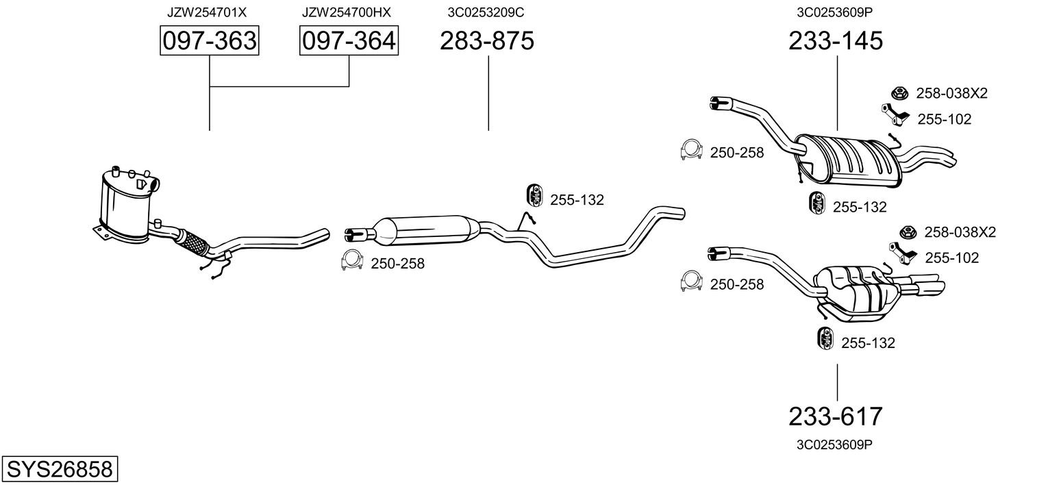 BOSAL SYS26858