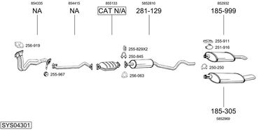 BOSAL SYS04301 BOSAL SYS04301
