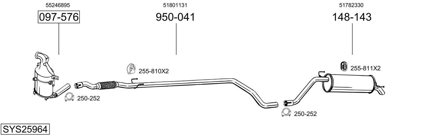 BOSAL SYS25964