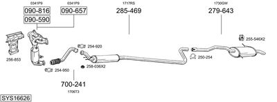 BOSAL SYS16626