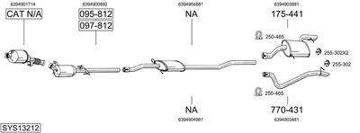BOSAL SYS13212