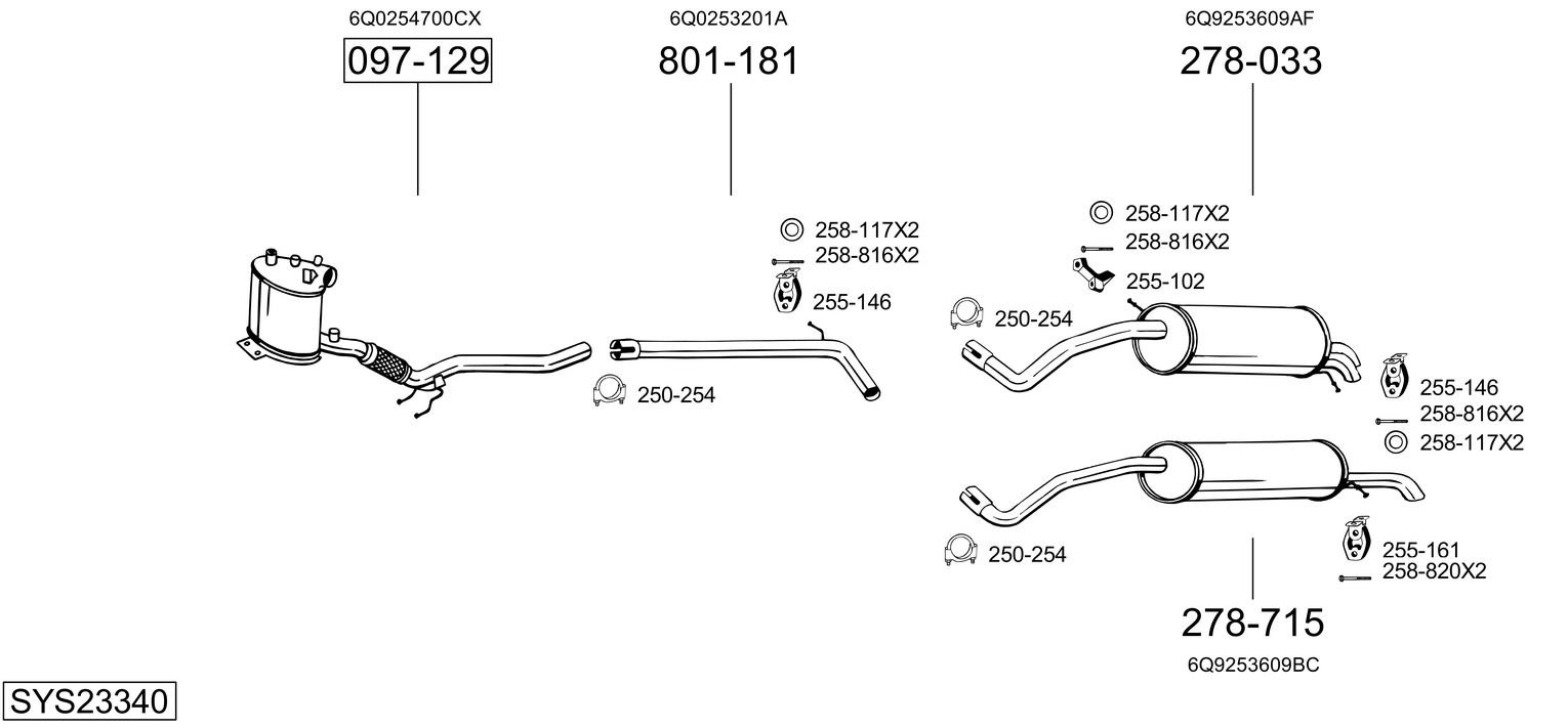 BOSAL SYS23340