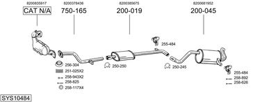 BOSAL SYS10484 BOSAL SYS10484