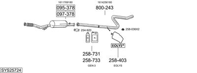 BOSAL SYS25724