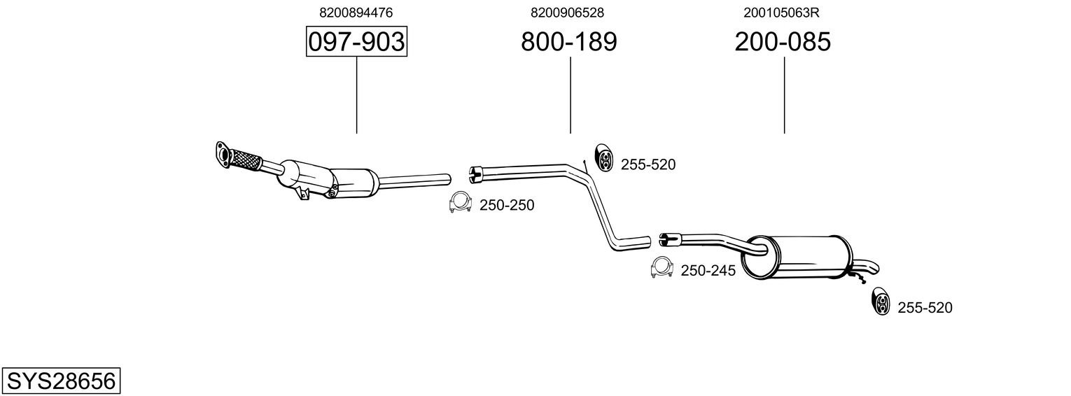 BOSAL SYS28656