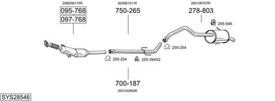 BOSAL SYS28546 BOSAL SYS28546