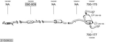 BOSAL SYS09033 BOSAL SYS09033