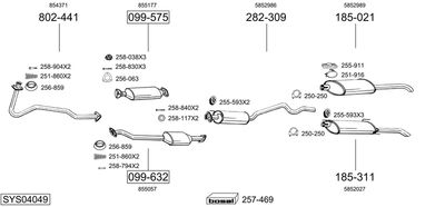 BOSAL SYS04049 BOSAL SYS04049