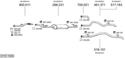 BOSAL SYS11836