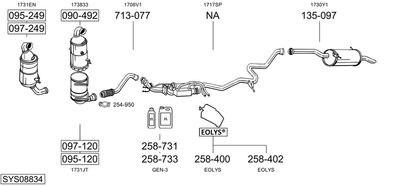 BOSAL SYS08834