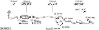 BOSAL SYS16342 BOSAL SYS16342