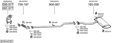 BOSAL SYS14757