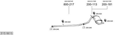 BOSAL SYS18015