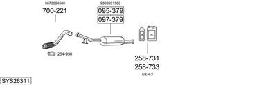 BOSAL SYS26311