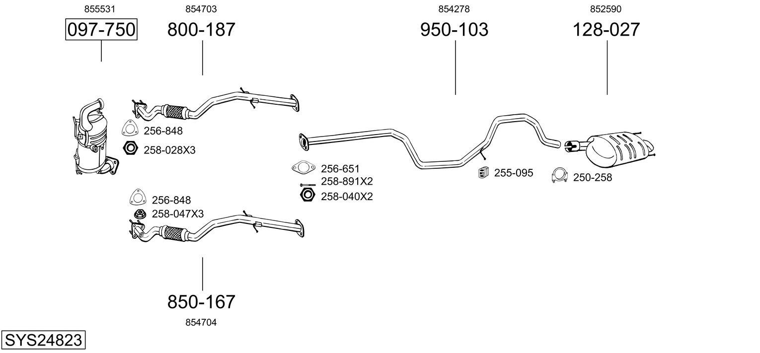 BOSAL SYS24823