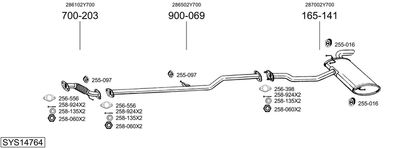 BOSAL SYS14764