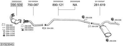 BOSAL SYS23043