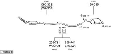 BOSAL SYS16680