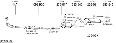 BOSAL SYS09158