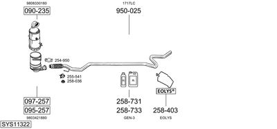 BOSAL SYS11322