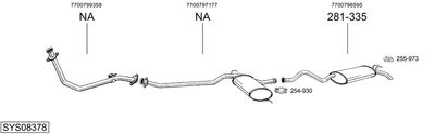 BOSAL SYS08378 BOSAL SYS08378