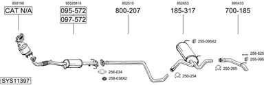 BOSAL SYS11397 BOSAL SYS11397