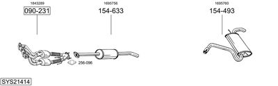 BOSAL SYS21414 BOSAL SYS21414