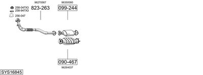 BOSAL SYS16845