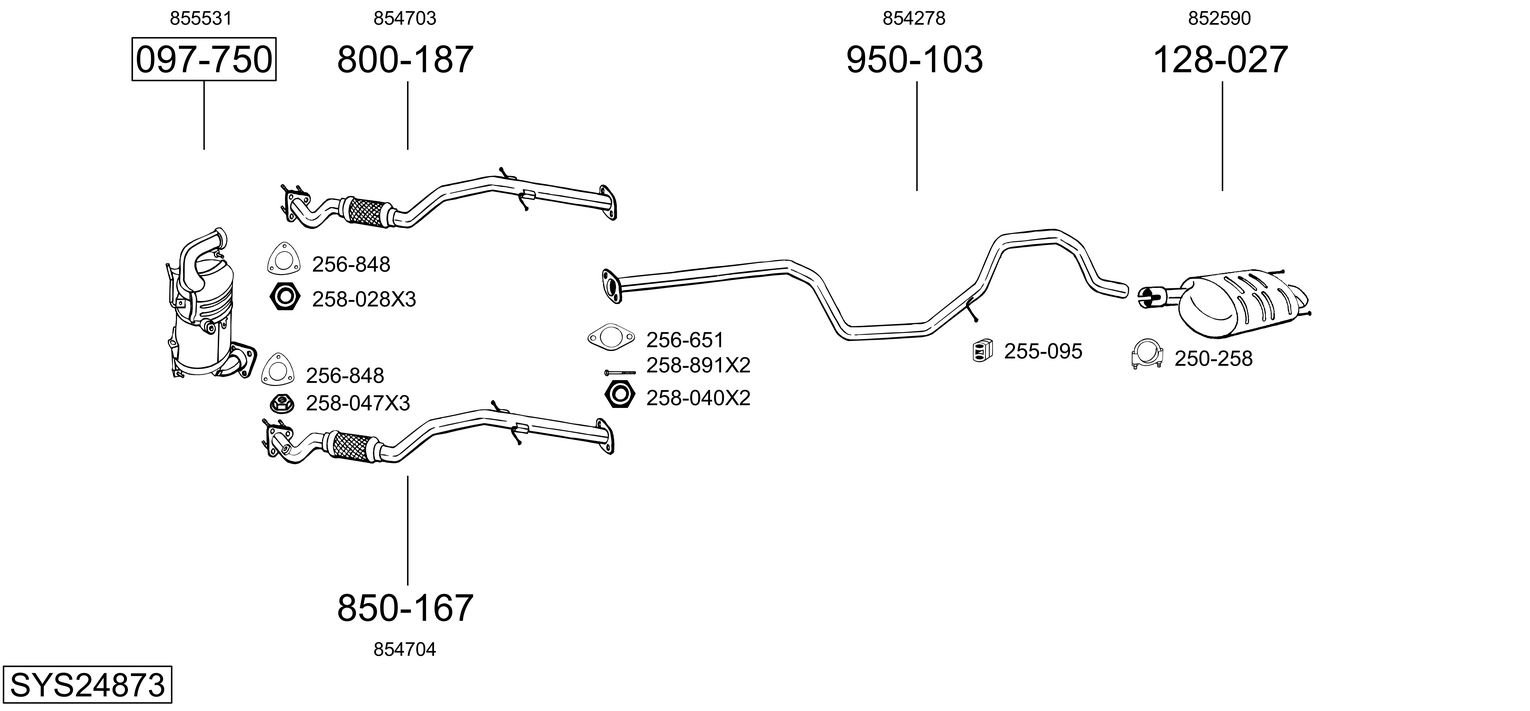 BOSAL SYS24873