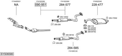 BOSAL SYS06580