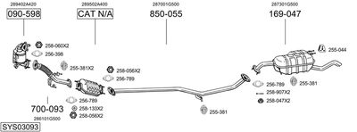 BOSAL SYS03093