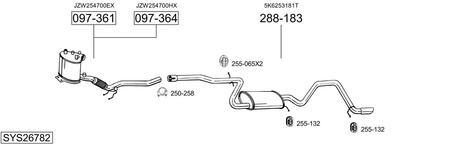 BOSAL SYS26782