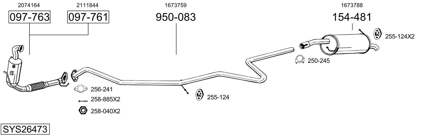 BOSAL SYS26473