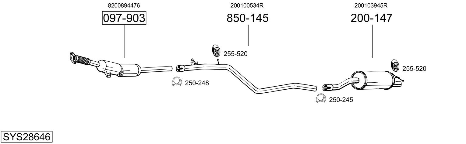 BOSAL SYS28646