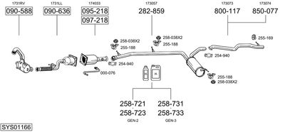 BOSAL SYS01166