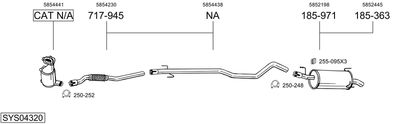 BOSAL SYS04320 BOSAL SYS04320