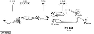 BOSAL SYS22463