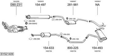 BOSAL SYS21409 BOSAL SYS21409